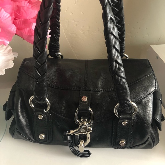 ⭐️Francesco Biasia Black Leather Handbag ⭐️ - Picture 2 of 16